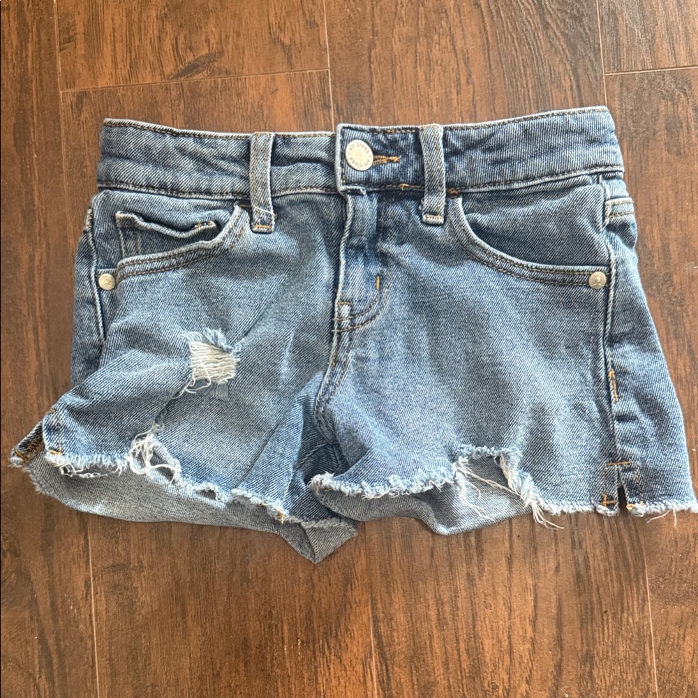 Art Class Distressed Blue Jean Shorts